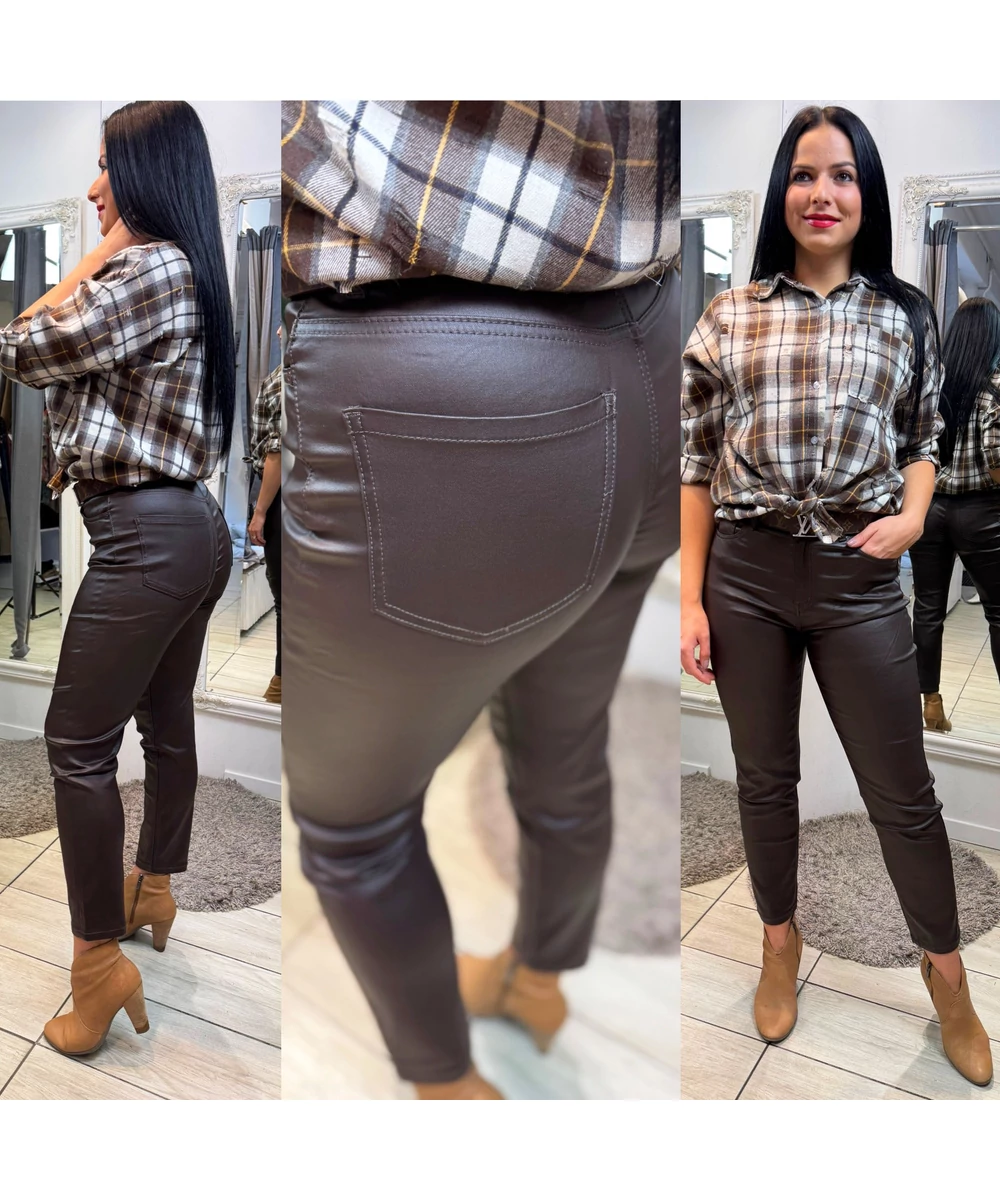 Milano bőrhatású nadrág