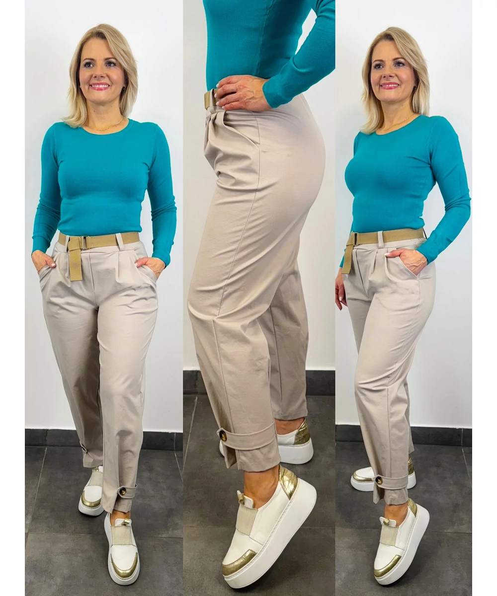 Easy Fit gumis derekú nadrág