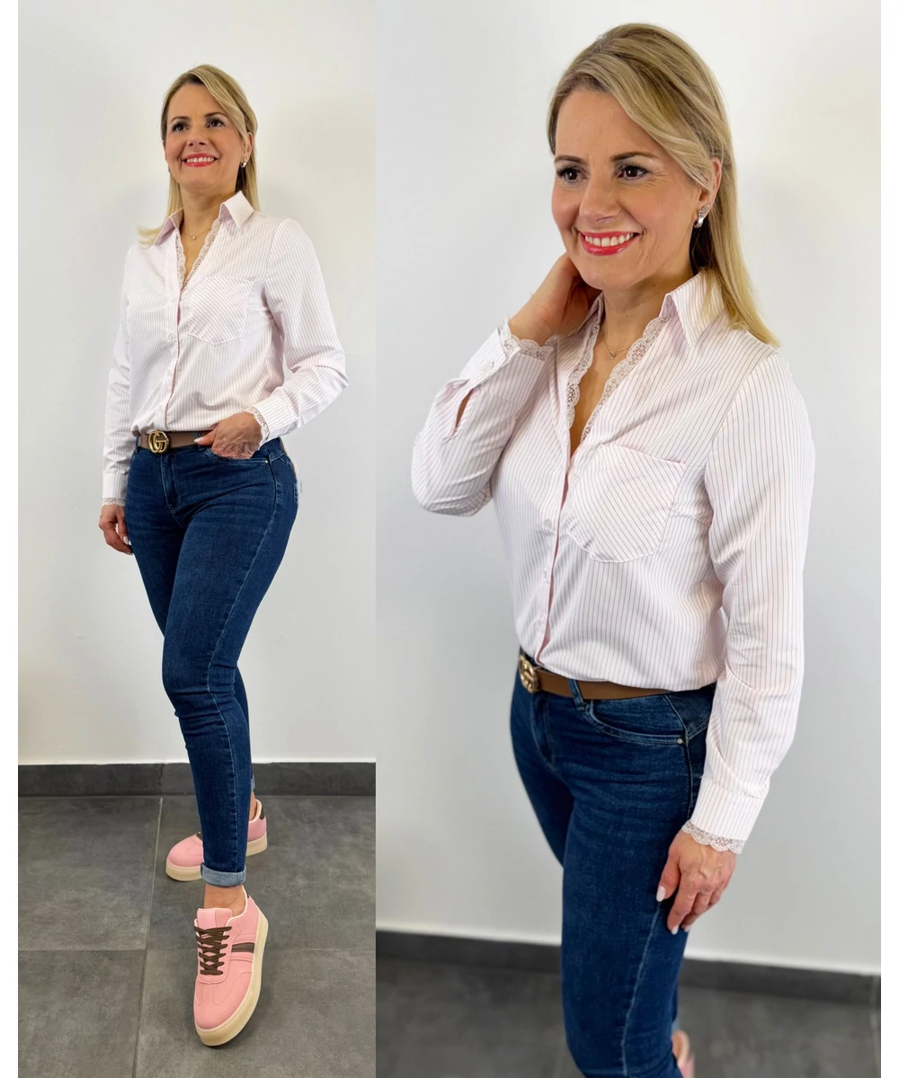Bianca csíkos ingblúz
