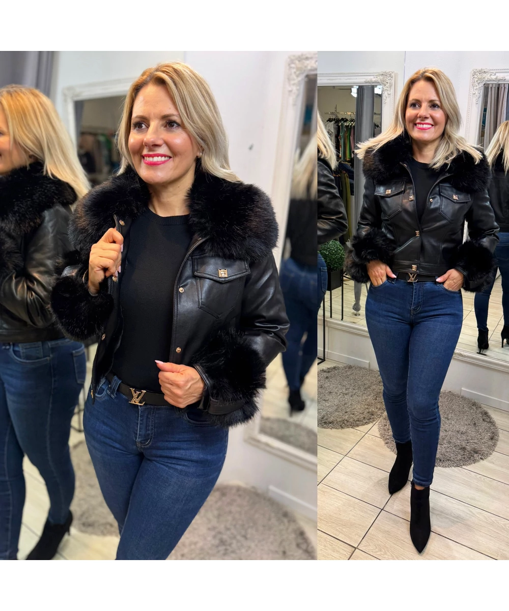 Luxe fur ökobőr dzseki Luxe fur ökobőr dzseki